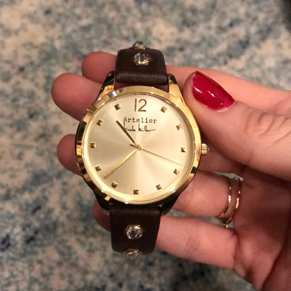Nicole Miller Leather watch
